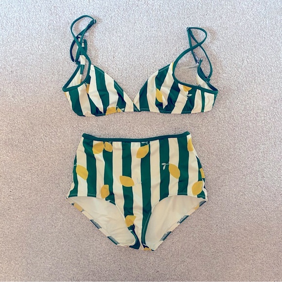 Solid & Striped Brigitte Bikini in Lemons - Picture 3 of 3